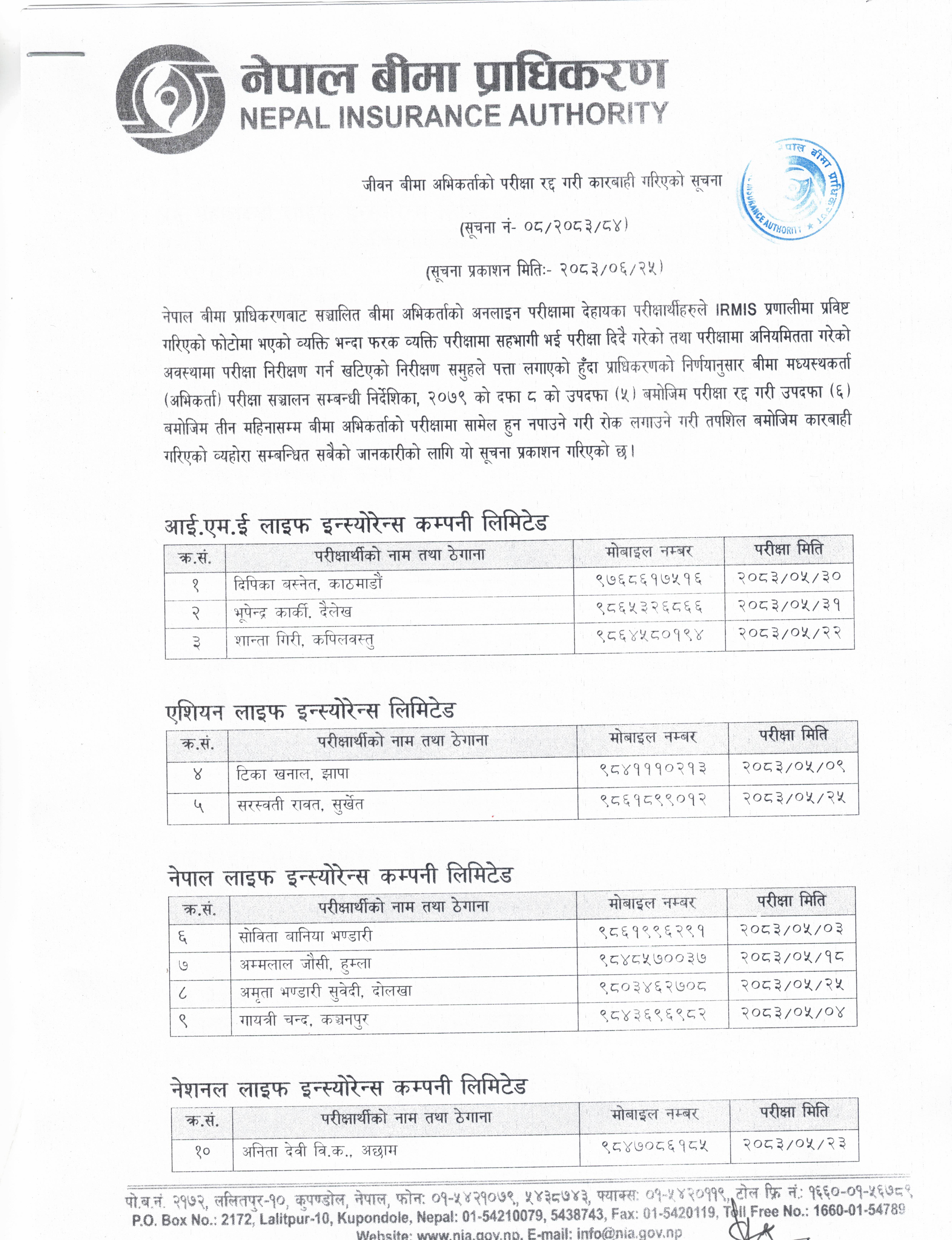 notice